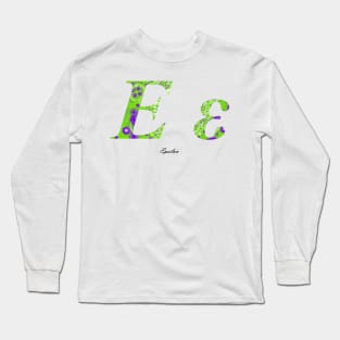 Epsilon Greek Alphabet Long Sleeve T-Shirt